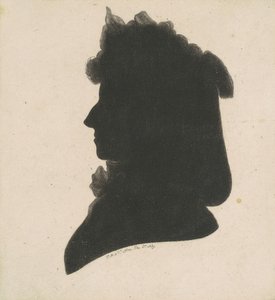 Silhouette féminine non identifiée - Charles B. J. Févret de Saint Mémin