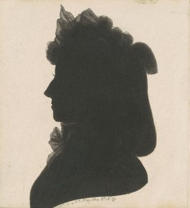 Silhouette féminine non identifiée - Charles B. J. Févret de Saint Mémin