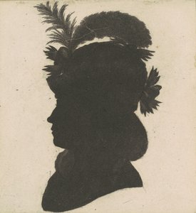 Silhouette féminine non identifiée - Charles B. J. Févret de Saint Mémin