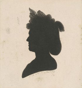 Silhouette féminine non identifiée - Charles B. J. Févret de Saint Mémin