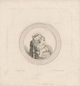 Madonna della seggiola - Charles B. J. Févret de Saint Mémin, after Raphael