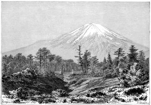 Mont Fuji, Japon, 1895 - Charles Barbant