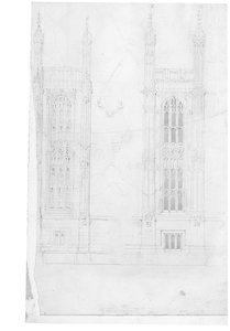 Dessin pour les Chambres du Parlement, vers 1836-40 - Charles Barry