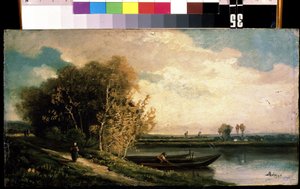 La berge - Charles Barthelemy Durupt