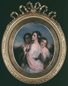 Trois beautés, vers 1845 - Charles Baxter