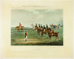 Le départ, du Grand Steeplechase dans le Leicestershire