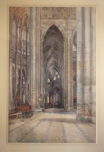 Intérieur de la cathédrale de Beauvais, c.1896 - Charles Bernier
