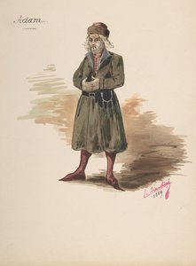 Conception de costume pour Adam, 1889 - Charles Bianchini