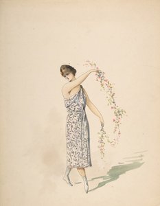 Conception de costume pour une jeune fille drapée de blanc, n.d. - Charles Bianchini