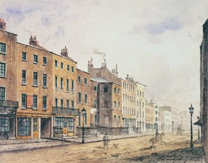 Vue de Marylebone High Street, 1848 - Charles Bigot