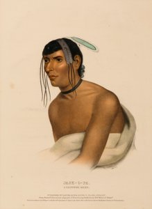 JACK-O-PA. A CHIPPEWA CHIEF, extrait de History of the Indian Tribes of North America (Histoire des tribus indiennes d