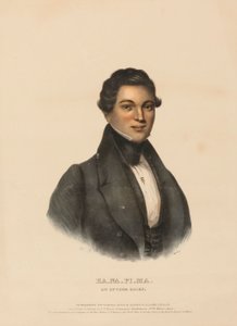 KA-NA-PI-MA, AN OTTAWA CHIEF, extrait de History of the Indian the Indian Tribes of North America (Histoire des tribus indiennes de l