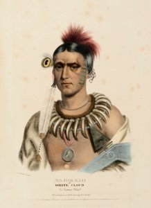 MA-HAS-KAH, tiré de History of the Indian Tribes of North America (Histoire des tribus indiennes d