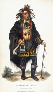Okee-Makee-Quid, chef Chippeway, 1854 - Charles Bird King