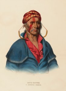 PAYTA-KOOTHA. A SHAWANOE WARRIOR, extrait de History of the Indian Tribes of North America (Histoire des tribus indiennes d