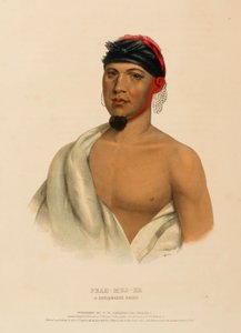 PEAH-MUS-KA. A MUSQUAKE CHIEF, extrait de History of the Indian Tribes of North America (Histoire des tribus indiennes d