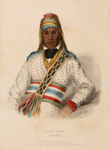 YOHOLO-MICCO. A CREEK CHIEF, extrait de History of the Indian Tribes of North America (Histoire des tribus indiennes d