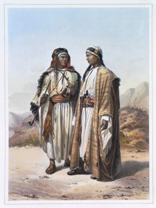 Un Mahazi et un Soualeh Bédouin, 1848 - Charles Bour