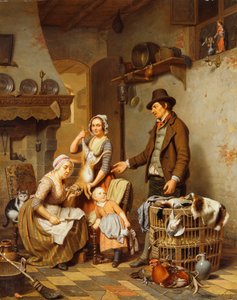 Le vendeur de gibier, 1841 - Charles Brias