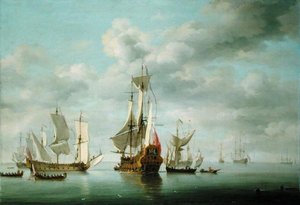 Navires de guerre au calme