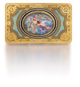 Boîte à oiseau chanteur, vers 1840