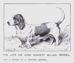 Le modèle du défunt Sir John Everett Millais - Charles Burton (after) Barber