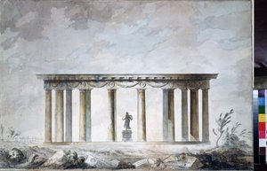 Esquisse du pavillon du parc Tsarskoye Selo - Charles Cameron