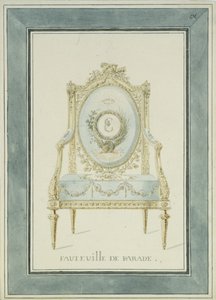 Conception du trône pour le Palais Catherine à Tsarskoïe Selo, 1780s - Charles Cameron