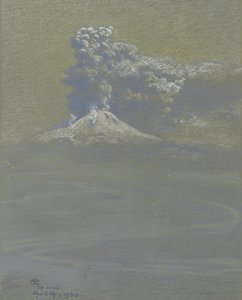 Une pluie de cendres sur Ottaviano, 14 avril 1906 - Charles Caryl Coleman