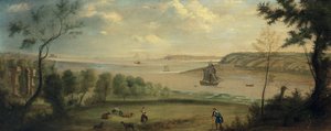 Un voyageur se reposant dans les jardins de Broke Hall, Suffolk - Charles Catton
