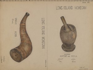 Corne et mortier & pilon - Charles Charon