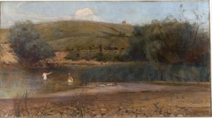 La Yarra, Heidelberg - Charles Edward Conder