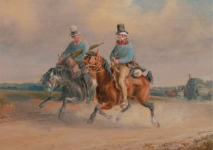 Une scène sur la route en France - Charles Cooper Henderson