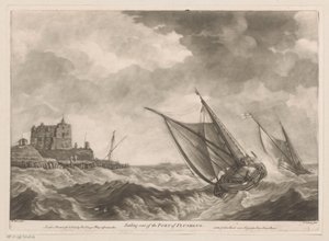 Voiliers quittant le port de Flessingue - Charles Corbutt