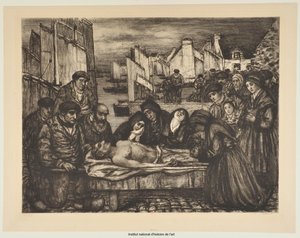 Douleur au pays de la mer ou Les victimes de la mer (épreuve b) - Charles Cottet