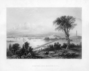Boston et Bunker Hill, vers 1820 - Charles Cousen