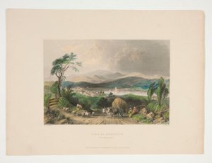 Vue de Meredith, New Hampshire, illustration pour Nathaniel Parker Willis - Charles Cousen
