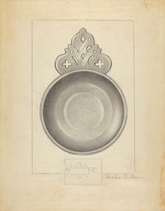 Écuelle en étain