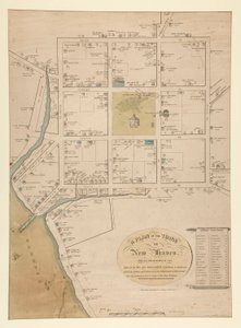 Plan de la ville de New Haven, (P 3903) - Charles Currier