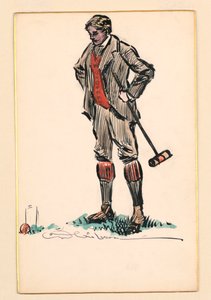 Joueur de croquet - Charles Dana Gibson