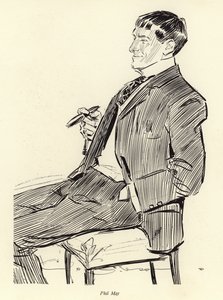 Phil May, portrait - Charles Dana Gibson