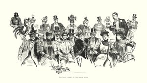 La véritable exposition au salon du cheval (lithographie) - Charles Dana Gibson
