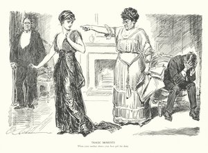 Moments tragiques, quand votre mère montre la porte à votre meilleure amie - Charles Dana Gibson