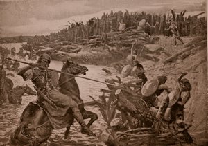 César traverse la Tamise, illustration de 