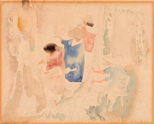 Artistes dessinant - Charles Demuth