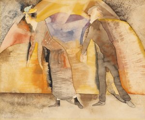 Au vaudeville : femme et homme sur scène