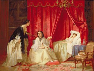 Visite à un ami malade - Charles Desire Hue