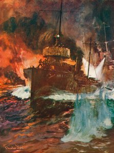 Une attaque de nuit. Torpilleurs au travail, vers 1918-1919