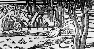Gravure sur bois de Charles Doudelet (1861-1938) pour 