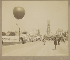 Ballon captif et grande roue, Exposition universelle de Chicago - Charles Dudley Arnold